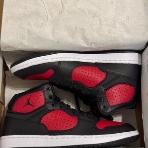 Nike Air Jordan High-Top Sneakers in Black and Red - Never Used